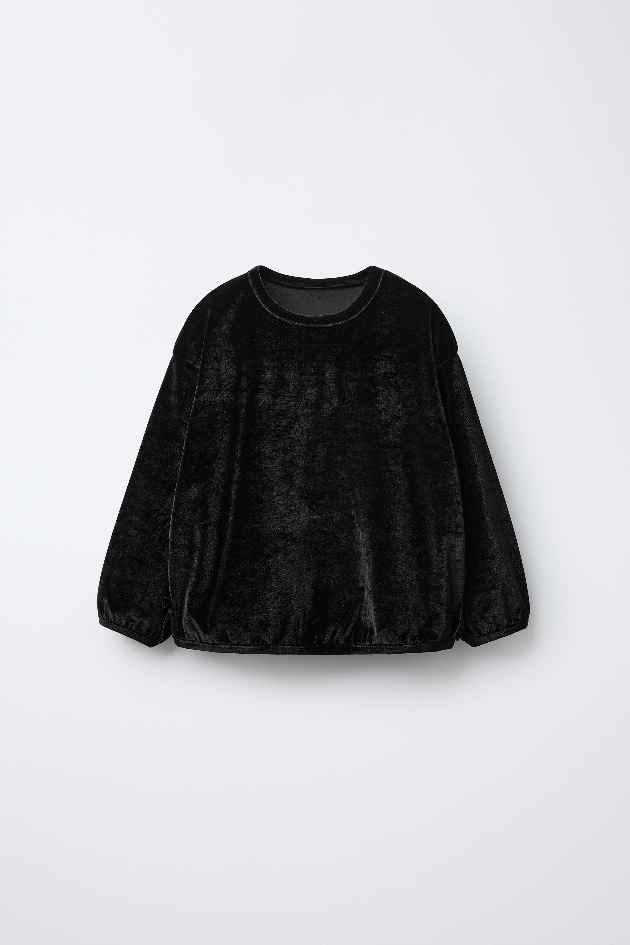 VELVET T-SHIRT WITH BOWS